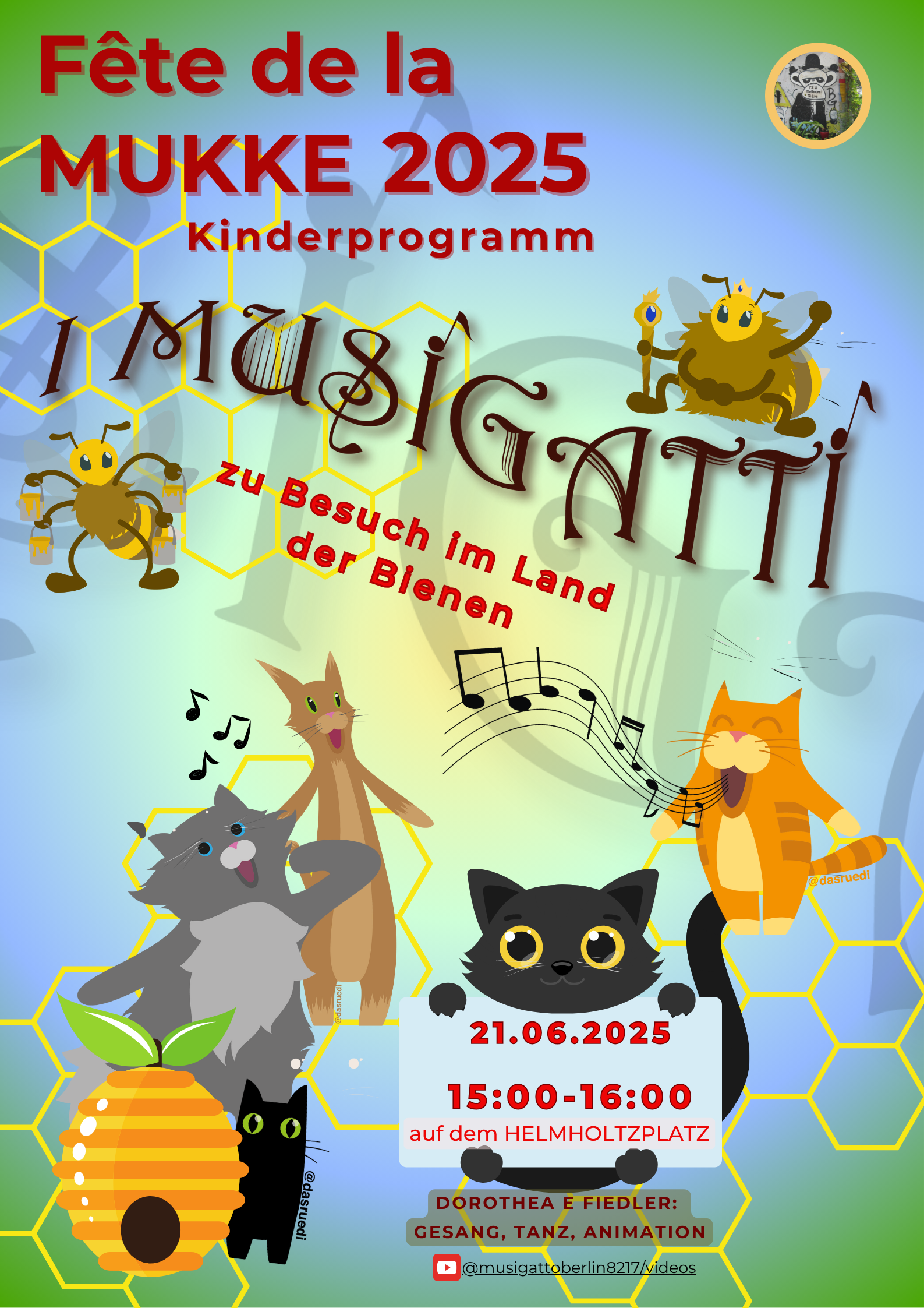 Werbebild für Kinderprogramm bei der Fête de la Mukke 2025